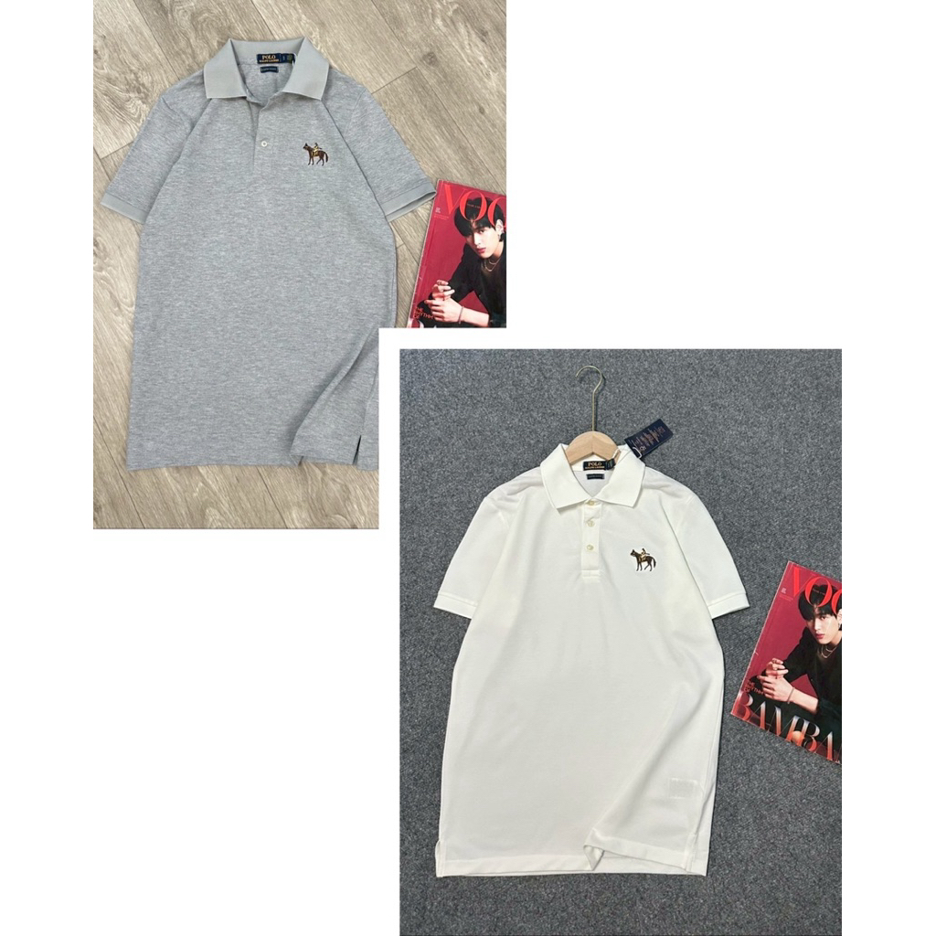 เสื้อโปโลผู้ชาย ผ้ายืด ผ้านุ่ม ปักโลโก้ ป้ายห้อยทุกตัว