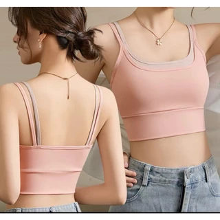 Palyo สปอร์ตบรากันกระแทก ซัพพอร์ตดี ระบายอากาศ ใส่สบาย สำหรับวิ่ง ฟิตเนส โยคะ ไร้โครง #006