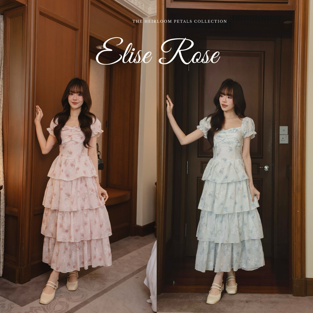 on.december25 เดรส Elise rose 2 สี