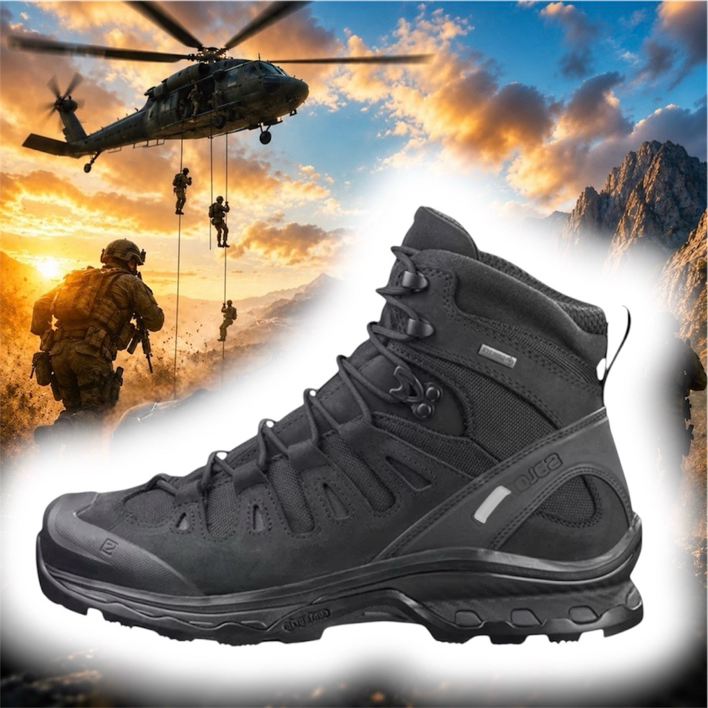 รองเท้ายุทธวิธี หุ้มข้อสั้น งานจีน Sal- Forces - Quest 4D รองเท้าเดินป่า ทหาร คอมแบท ปีนเขา รองเท้าหน่วยรบพิเศษ