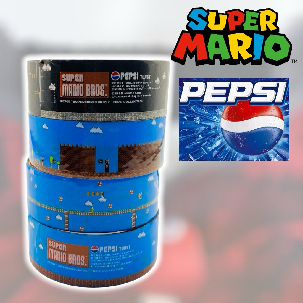 [Japan] เทปกาว Pepsi x Super Mario ยก 4ม้วน