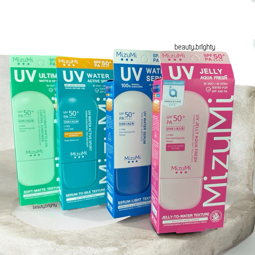 🔥ล็อตล่าสุดExp2028🔥ครีมกันแดด MizuMi UV Water Serum SPF50+ PA++++ 40g สำหรับใช้ทุกวัน ผิวเป็นสิว ผิวแพ้ง่าย