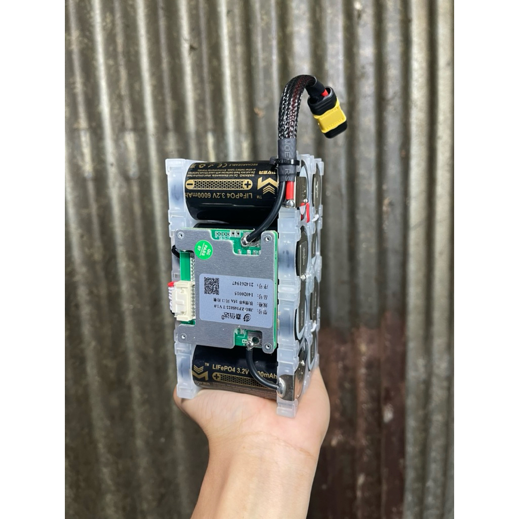 แบตเตอรี่ 8S 28V 6,000mAh Bms 15A Mpowe 32700 พร้อมใช้งาน
