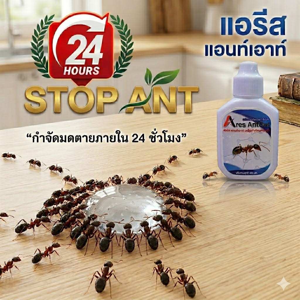 เหยื่อกำจัดมด Ares Antout กำจัดมด ฆ่ามดยกรัง  เจลกำจัดมด (ขนาดบรรจุ 40 กรัม)