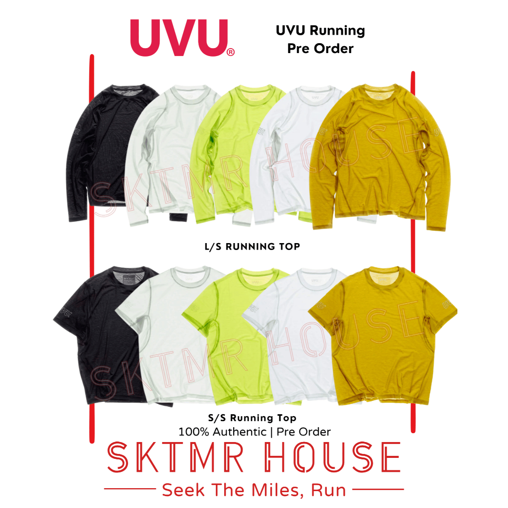 [Pre Order 14-21 วัน]  UVU L/S Running Top, S/S Running Top | เสื้อวิ่งแขนยาว เสื้อวิ่งแขนสั้น UVU  