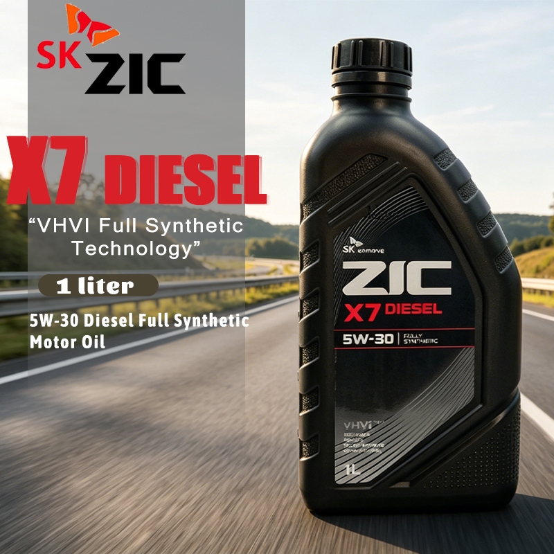 ZIC x7 เบนซิน 5W-30 API SPน้ำมันเครื่องรถยนต์เบนซิน สังเคราะห์แท้ ZIC (ซิค)ขนาด1ลิตร