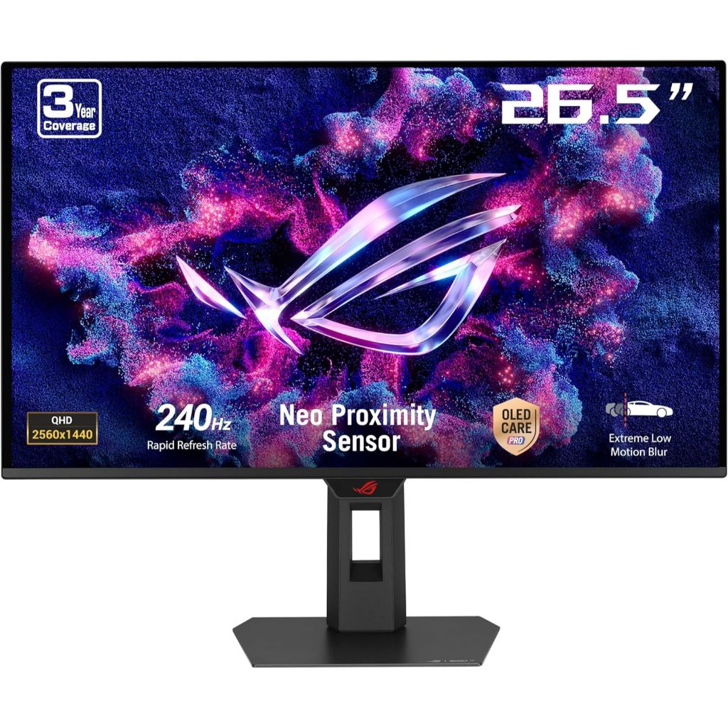 Asus ROG Strix OLED XG27AQDMES Gaming Monitor 27" 1440p QD-OLED, 240 Hz, 99% DCI-P30.03ms, G-SYNC