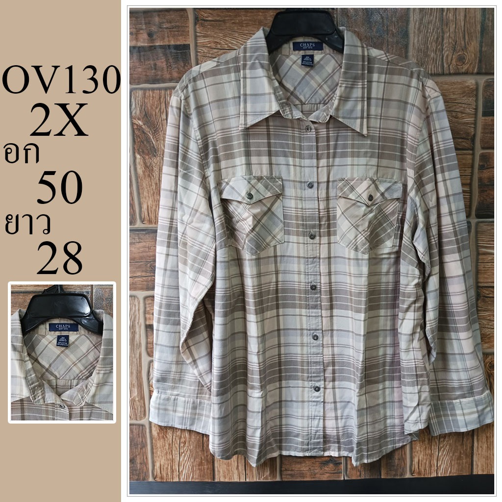 เสื้อสวาอวบ ไซส์ใหญ่ แบรนด์แท้   มือสอง ไซส์ 2X อก 50 ยาว 28 รหัส OV130
