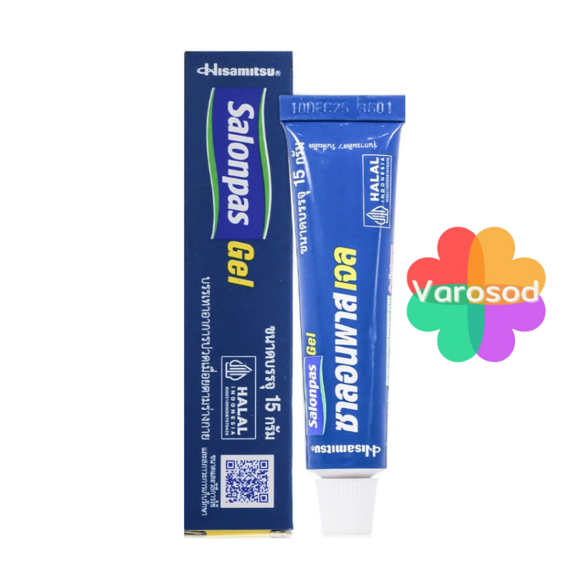 Hisamitsu Salonpas Gel ซาลอนพาส เจล บรรเทาอาการปวดเมื่อยตามร่างกาย [1หลอด/15กรัม]