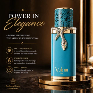 Vulcan Feu EDP 100ml Long Lasting Perfume Bold Fresh Woody Luxury Fragrance