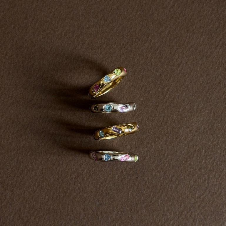 grumpy, gemstone rings