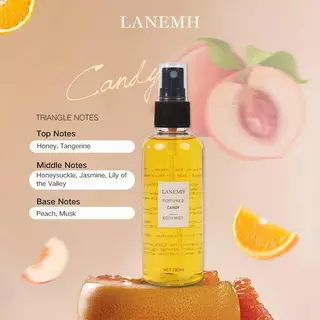 LANEMH น้ำหอมตัวสเปรย์ 100ml กลิ่นหวานลูกอม กลิ่นเมล่อนสดชื่น กลิ่นหอมยาวนาน สเปรย์น้ำหอมไม่มีแอลกอฮอล์ เหมาะทุกเพศ พกพา