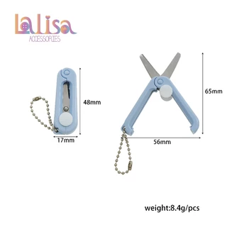กรรไกรพับจิ๋วพกพา พร้อมพวงกุญแจ Mini scissors JHS004