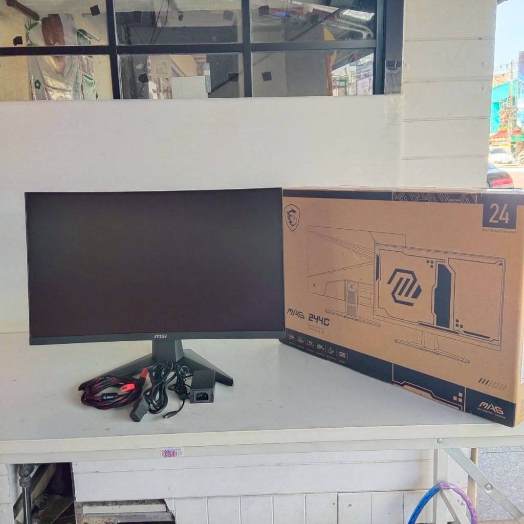 LED  23.6"  CURVED  MSI  MAG  244C  FHD  VA  180Hz  HDMI + DP  ประกัน Advice  04/07/2028