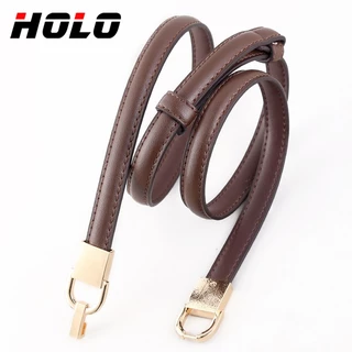 HOLO เข็มขัดผู้หญิง หนังPU หัวเหล็ก เข็มขัดสไตล์เกาหลี วินเทจ ความยาวปรับได้