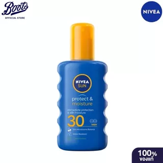 Nivea Sun Protect Moisture Spray SPF 30 200 Ml. นีเวีย ซัน โพรเท็ค แอนด์ มอยซ์เจอร์ สเปรย์ เอสพีเอฟ30 200 มล.