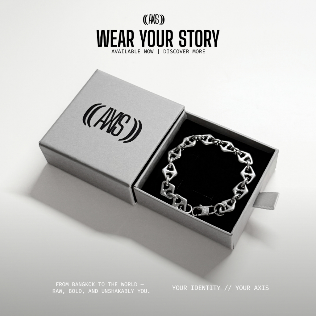 AXIS Lattice Bracelet สร้อยข้อมือ Stainless Steel กันน้ำ ไม่ลอก ไม่ดำ