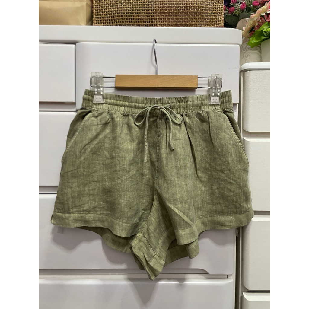 กางเกงขาสั้นผ้าลินิน OYSHO งานใหม่ป้ายห้อย