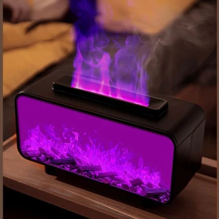 เครื่องพ่นอโรม่าเปลวไฟ เครื่องพ่นไอน้ำ Diffuser aroma diffuser เครื่องเพิ่มความชื่น ไฟLED