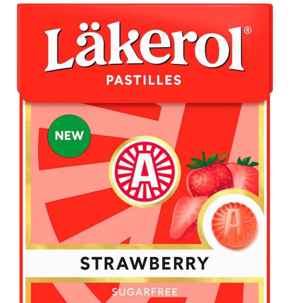 Lakerol Triple Treat Mix/Strawberry/Eucalyptos/Bon Bons Candy/Salvi/Raspberry Licorice Candy 25g ลูกอมเม็ดนุ่ม