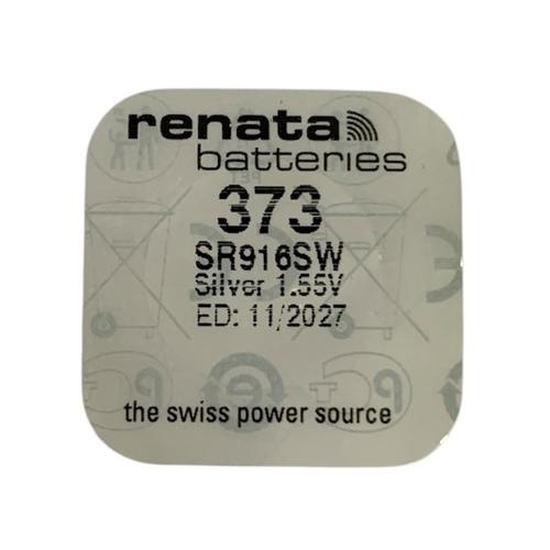 ถ่านกระดุม Renata ถ่านของแท้ 1.55V SR916SW , 373 / SR916SW  แบ่งจำหน่าย 1เม็ด,5เม็ด