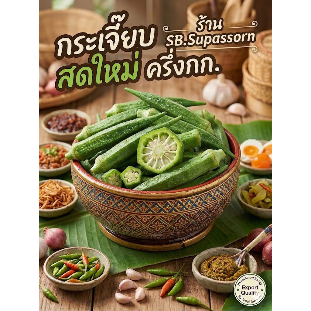 กระเจี๊ยบ กระเจี๊ยบสด ผักสด ออร์แกนิก สั่งซื้อถึงตัด สดใหม่ๆคัดทุกกิโลอ่อนๆทุกฝัก มีส่วนลดในไลฟนะจ้ะ