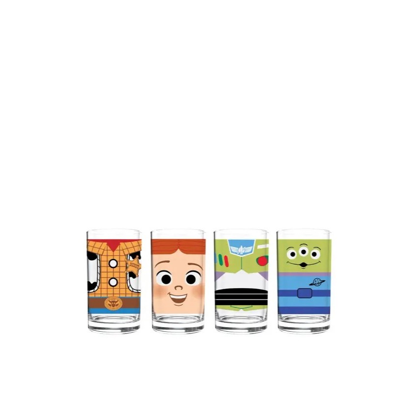 Central Home ชุดเซ็ตแก้วน้ำ 4 ใบ Toy Story 315 มล. สีโปร่งแสง