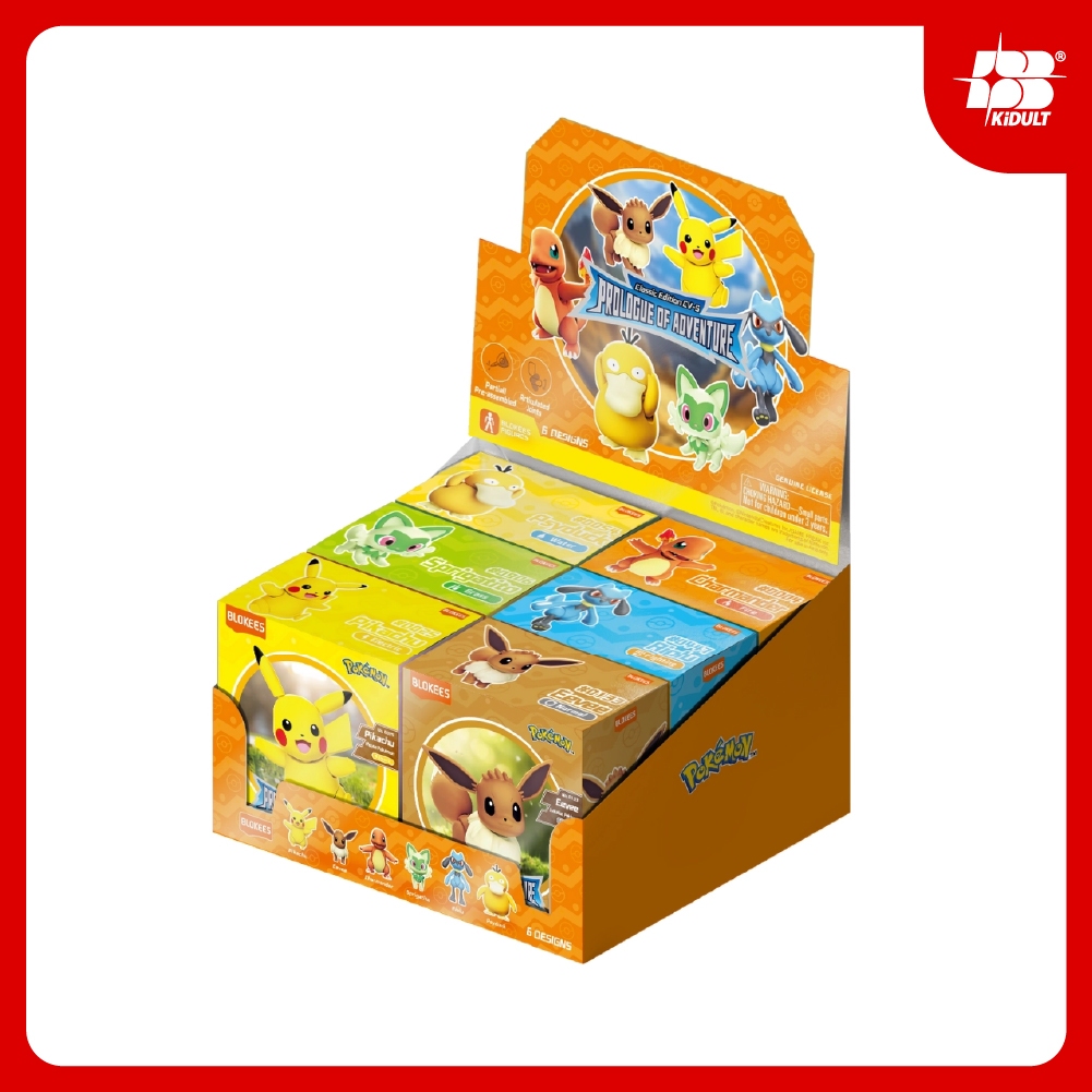 Blokees Figures - Pokémon ASSORTMENT PDQ 74013 - Pokémon Classic Edition CV-S - Prologue of Adventure (Wave 1)