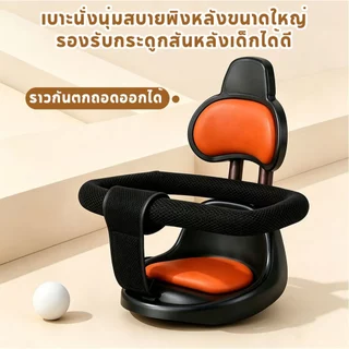 TINYKOALA รถสามล้อเด็ก พร้อมที่บังแดดและด้ามเข็น มีไฟและเสียงดนตรี เบาะนุ่ม ราวกันตก