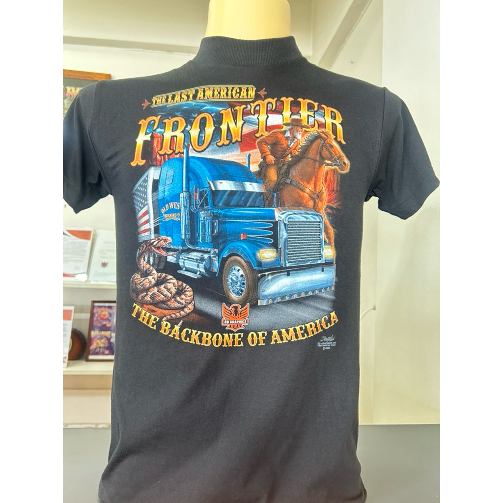 เสื้อวินเทจ3Dลายfrontier หัวลาก (ของแท้)