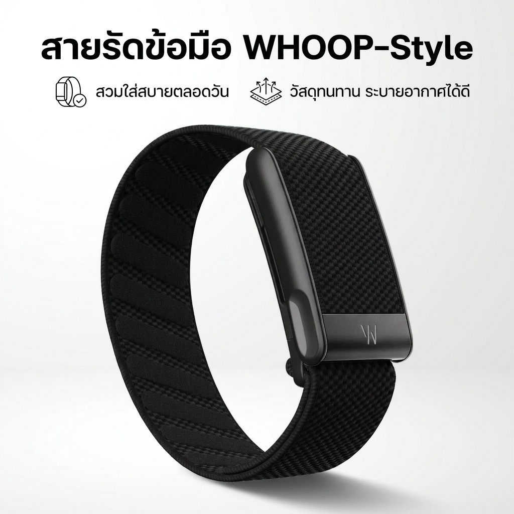 [🔥รุ่นฮิต🔥]พร้อมส่ง!🔥เกรดสูงสุด!🇺🇸 สายWHOOP 5.0+โลโก้W (ไม่รวมตัวเครื่อง)🇺🇸สายOriginal สายwhoop ไม่ใช่ของแท้ โรงงานมาเอง