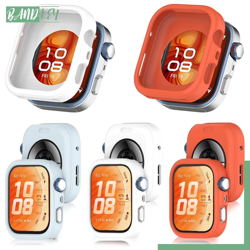 กรณีซิลิโคน for Huawei Watch Fit 5 4/5 4 Pro กรอบป้องกันขีดข่วนยางป้องกันหน้าจอ for Smartwatch Huawei Fit 3