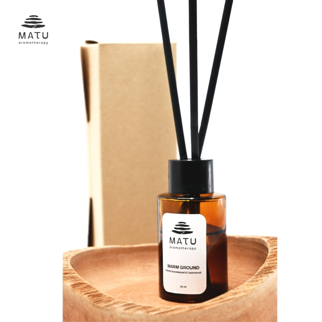 MATU Aromatherapy Reed Diffuser - ก้านไม้หอมกระจายกลิ่น จาก Essential Oil 100% (30 ml)