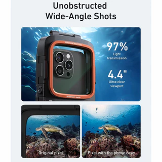 TELESIN Diving Phone remote case Photo & Video Diving Housing Handle Grip เคสรีโมทมือถือสำหรับดำน้ำ