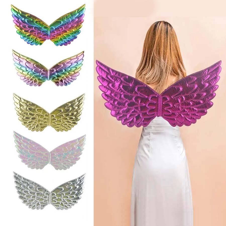 ปีกนางฟ้า ปีกนก พร็อพ สายรุ้ง ยูนิคอร์น สีรุ้ง Angel wing wings rainbow unicorn rainbow colors.