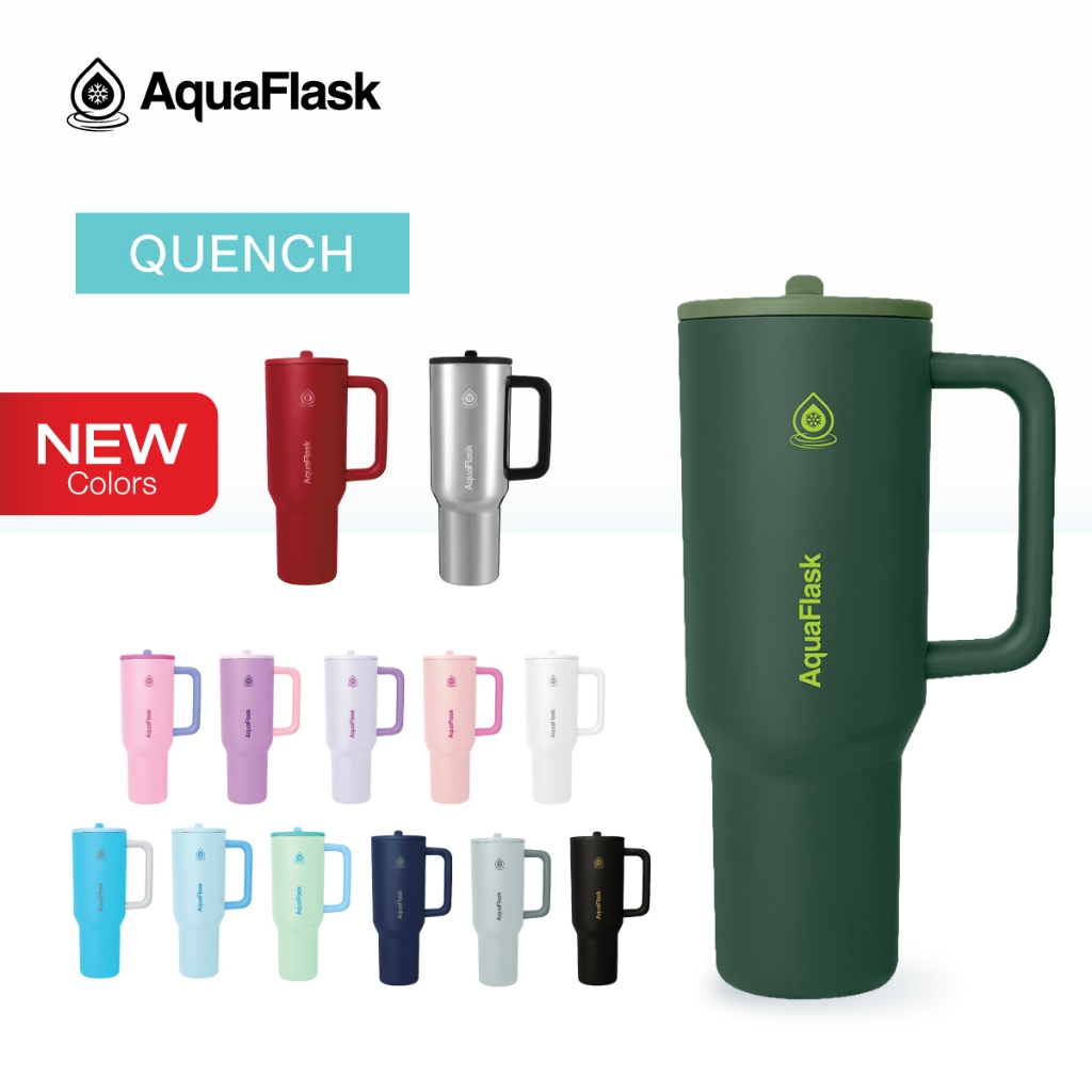 AquaFlask Quench Collection (40oz) - แก้วเก็บอุณหภูมิพร้อมหลอด 40ออนซ์