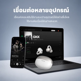 Edifier Comfo Bass หูฟังไร้สาย Open Ear Clip On เบสหนัก AI Translation Bluetooth 6.1 เล่นเกม Low Latency IP55