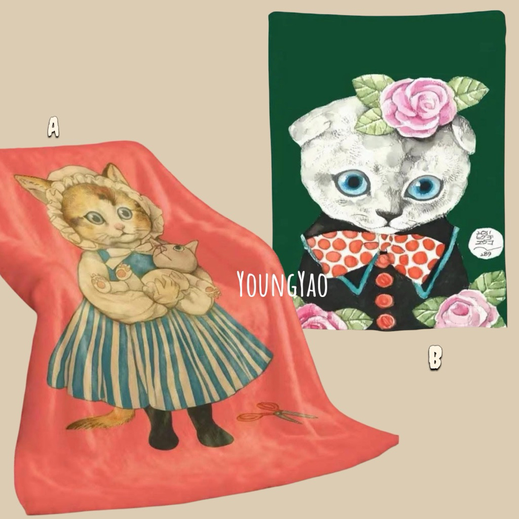 YUK0 HlGUCHl Soft Fleece Blanket