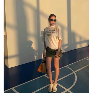 Ac T-Shirt เสื้อยืดแบรนด์ดัง ดีเทลสกรีน ผ้าสลาฟใส่สบาย น่ารักมากกก ชนช็อปเกาหลีเลยค้า