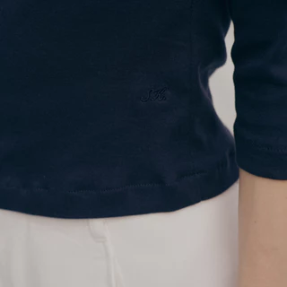 She Knows - Caroline Cotton Blouse เสื้อคอตต้อน แขน 3/4 แต่งลูกไม้ XS-XL