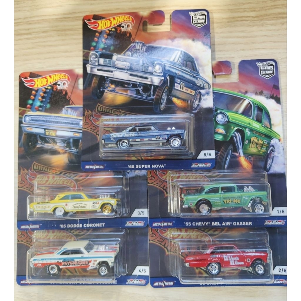 hotwheels ฮอตวีล 2018 car culture premium drag strip demons/ท้องเหล็ก/ล้อยาง  1:64