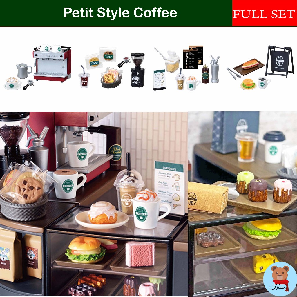 ✅(ยกเซต) Re-ment Petit style coffee 8 types🇯🇵รีเมนท์ อุปกรณ์ทำกาแฟร้านคาเฟ่จิ๋ว นำเข้าญี่ปุ่น