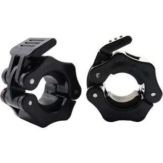 2ชิ้น ตัวล็อคคานบาร์เบล ขนาด25mm Barbell Buckle Barbell Clamps คลิปบาร์เบลปลดเร็ว บาร์ดัมเบล คลิปพลาสติก