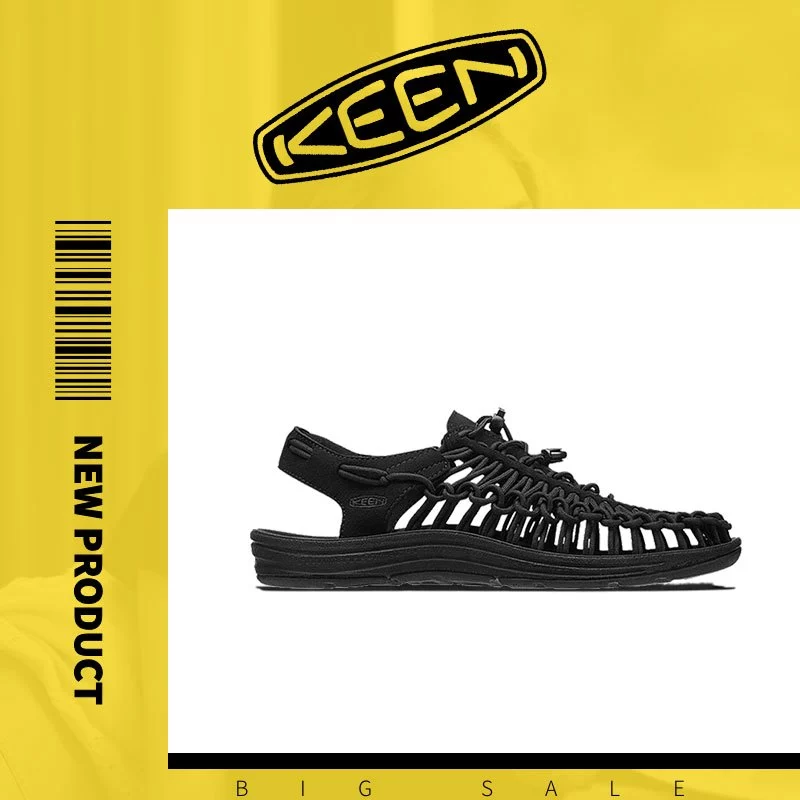 KEEN UNEEK รองเท้าแตะรัดส้นกลางแจ้ง กันกระแทกรอบด้าน ซับนิ่มกระชับ เป่าไว รองรับทุกกิจกรรม ใส่เดินป่าลุยน้ำ