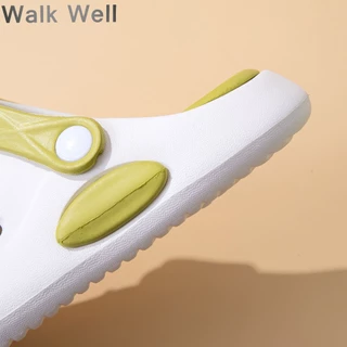 🐻WALK WELLส่งด่วน! รองเท้าโครกเด็กฤดูร้อน สีมาคารอน กันลื่น กันน้ำ ปลอดภัย สวมใส่สบาย เด็กชอบ💖
