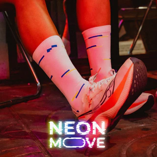 MOTIVE ถุงเท้าวิ่ง NEON MOVE COLLECTION - Performance ระบายอากาศดี ฟรีไซส์