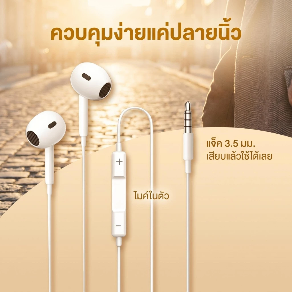 REMAX หูฟังมีสาย 3.5มม รุ่น RM-570 thumbnail 3