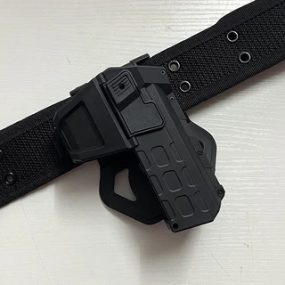 【จัดส่งรวดเร็ว】ซองอุปกรณ์สวมภายนอก สำหรับ Sig Sauer P320 วัสดุโพลิเมอร์ สำหรับมือขวา มีระบบปลดเร็ว สีดำ