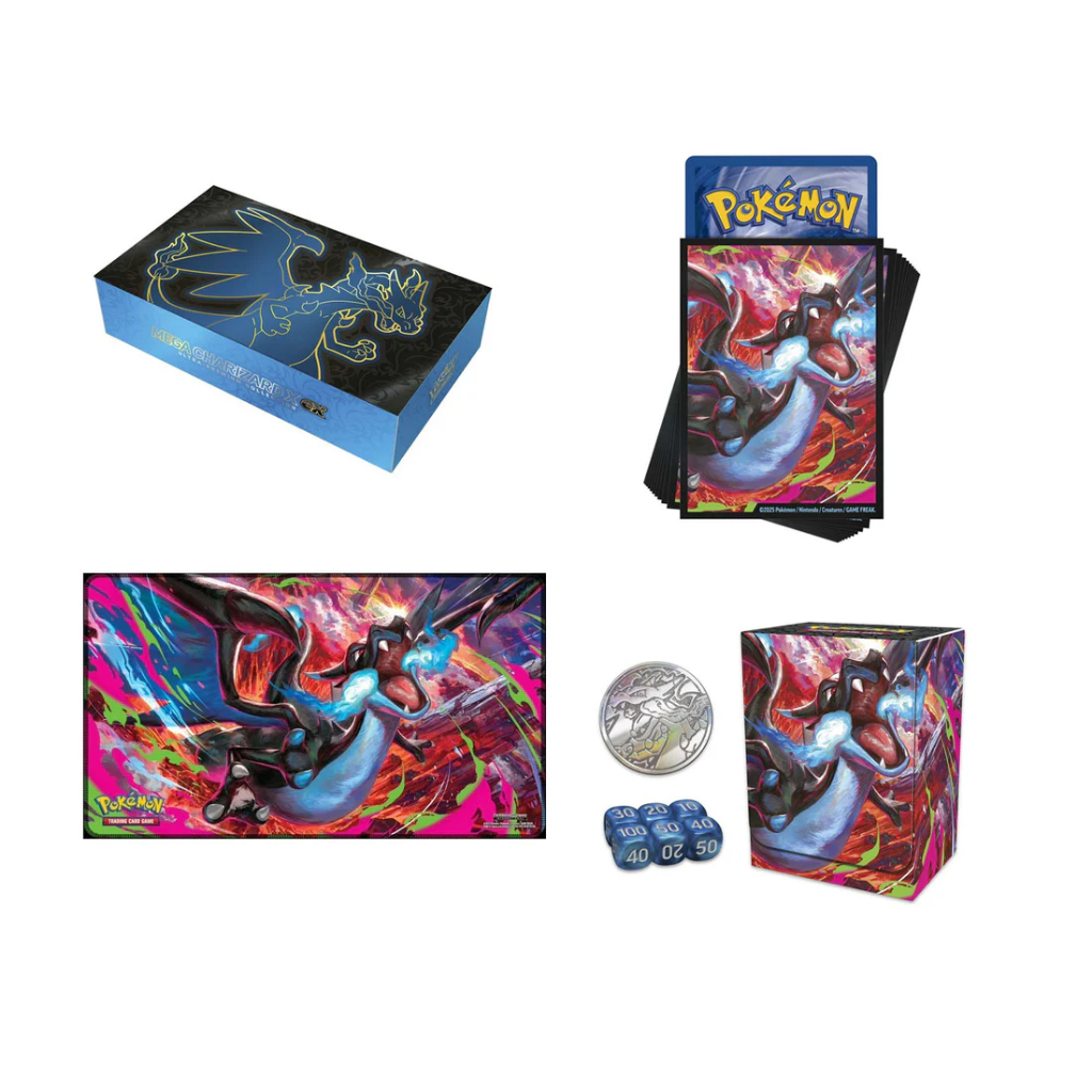 ▶️พร้อมส่ง◀️Pokemon - Accessories Only - Mega Charizard X EX Ultra Premium Collection (UPC)