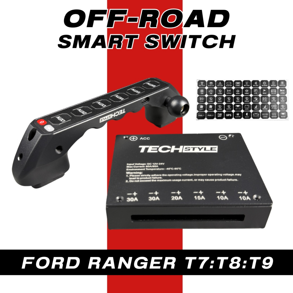 มือโหนควบคุมไฟสปอร์ตไลท์ไร้สาย 6 ช่อง Ranger T7 T8 T9 ไม่ต้องตัดต่อสายไฟ วัสดุอลูมิเนียม